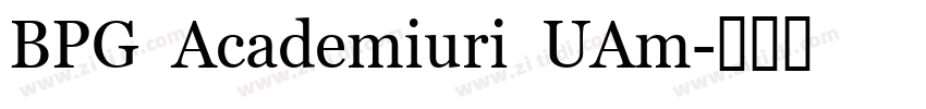 BPG Academiuri UAm字体转换